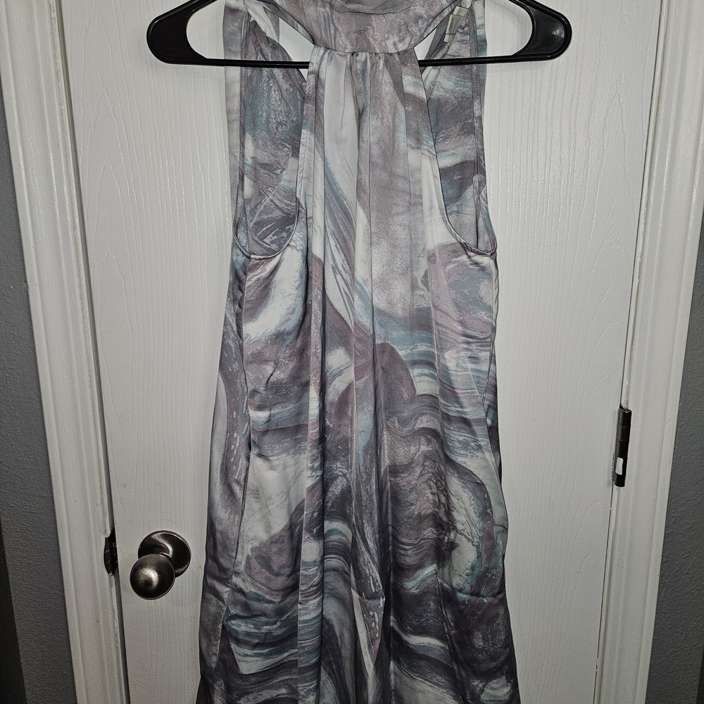 a new day Marble Print Midi Dress - Gray and White